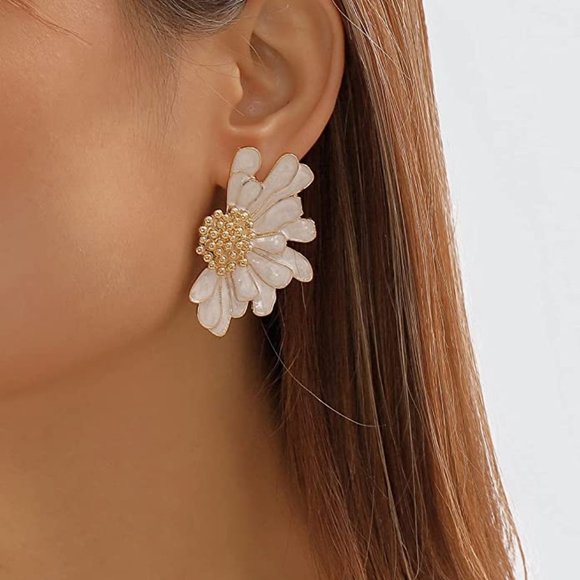 Magical Flower Statement Earrings - Picture 4 of 7